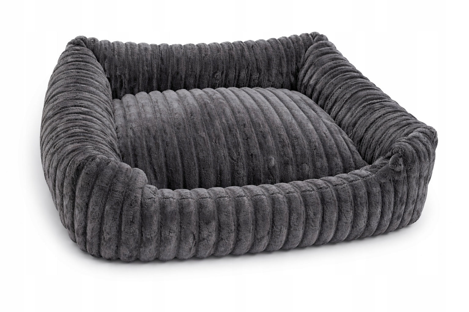 Corduroy bed graphite couch for dog and cat M 50 x 65 cm