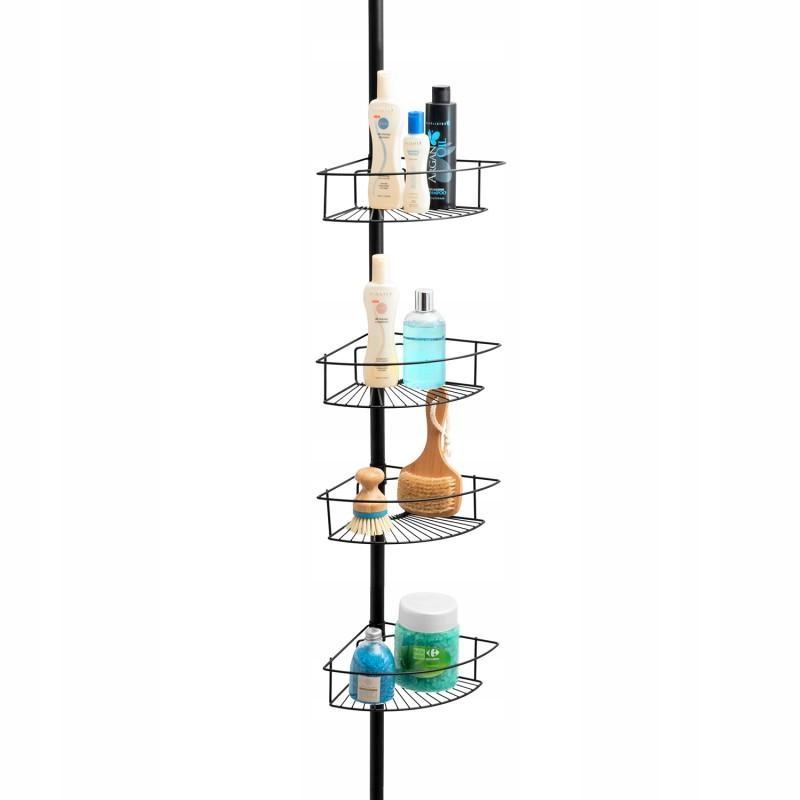 Corner Bathroom Shelf Telescopic Black Shower Bathroom Shelves Manufacturer code CH.SCOPIC-XL-BLK