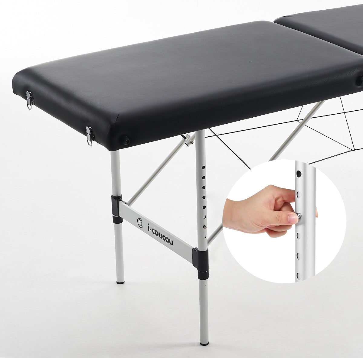 Cosmetic Bed Massage Table Styling Eyelashes Folding Kobido Light Black Kind folding table