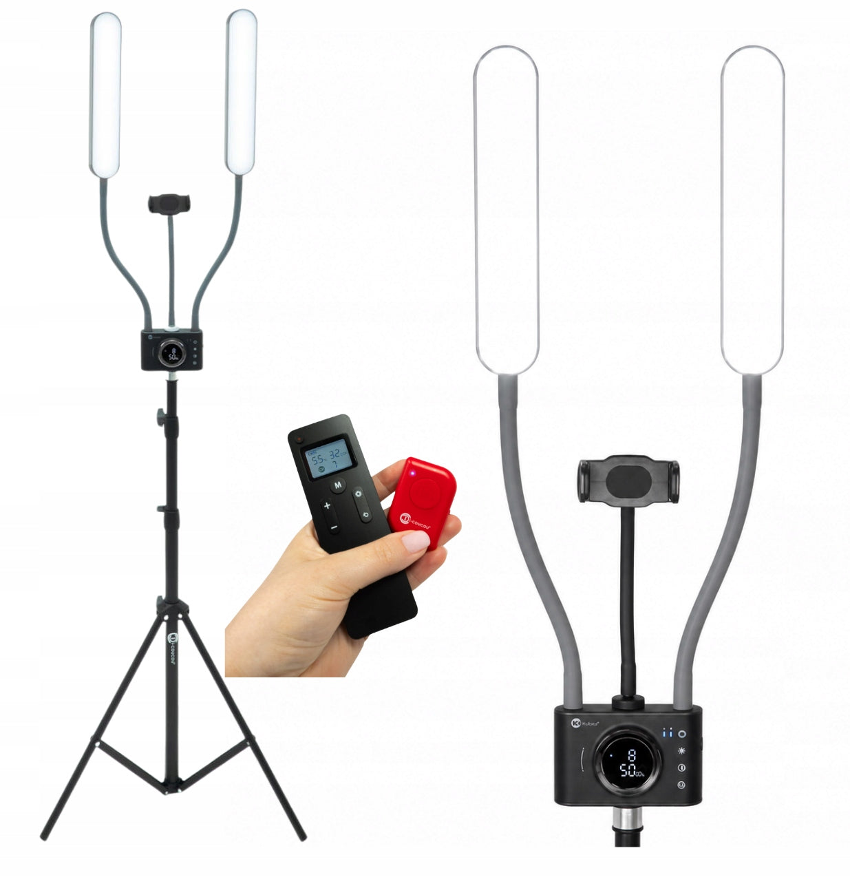 Cosmetic Lamp Eyelash Extension Duo Studio Dual Arm LED Floor Lamp