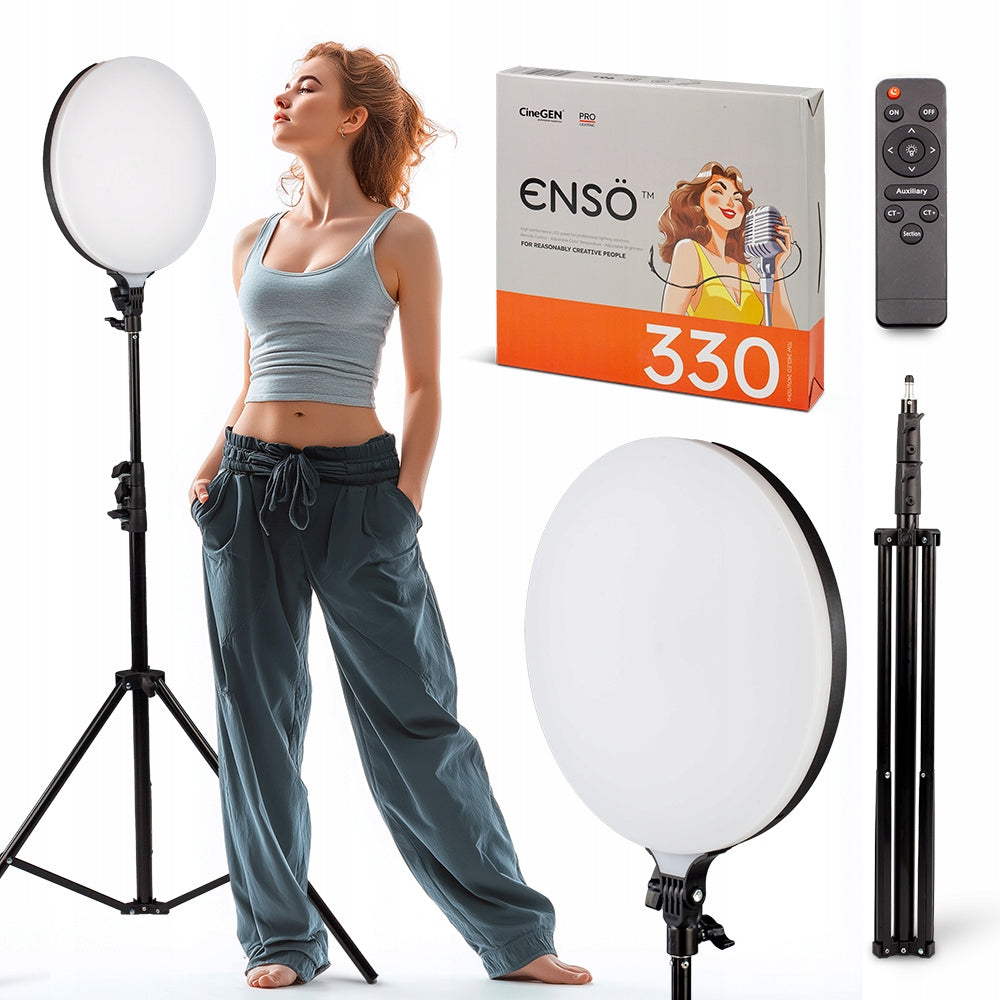 Cosmetic Panel Lamp ENSO 330 + Tripod Packaging status original