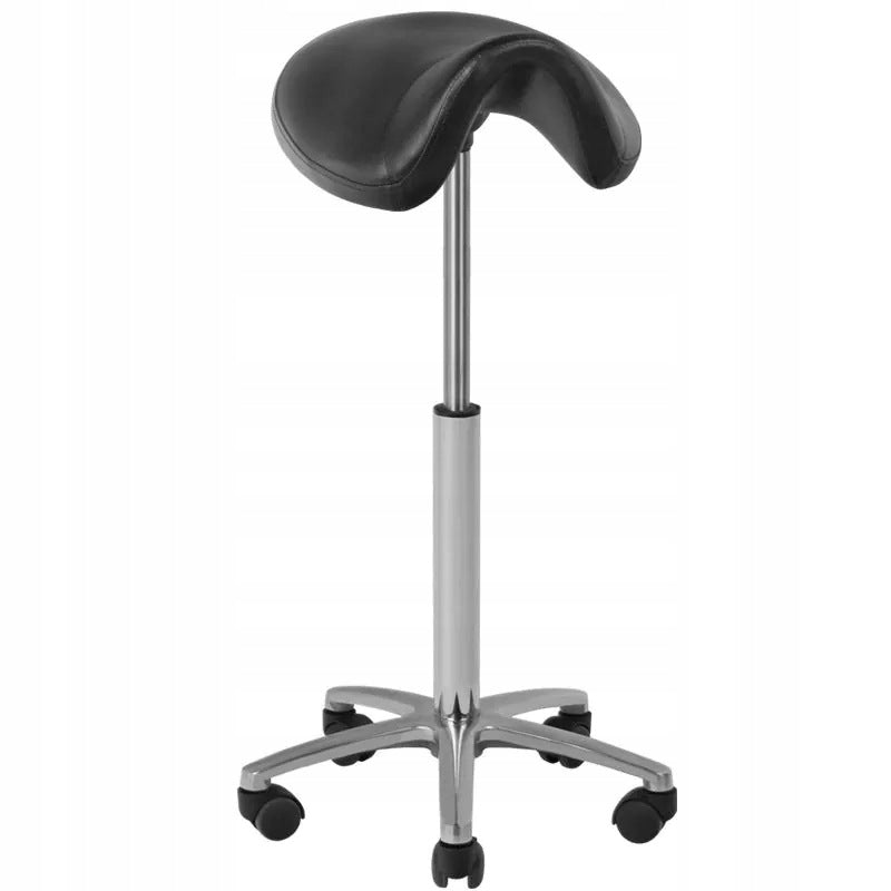 Cosmetic and hairdressing stool Gabbiano 001B high black