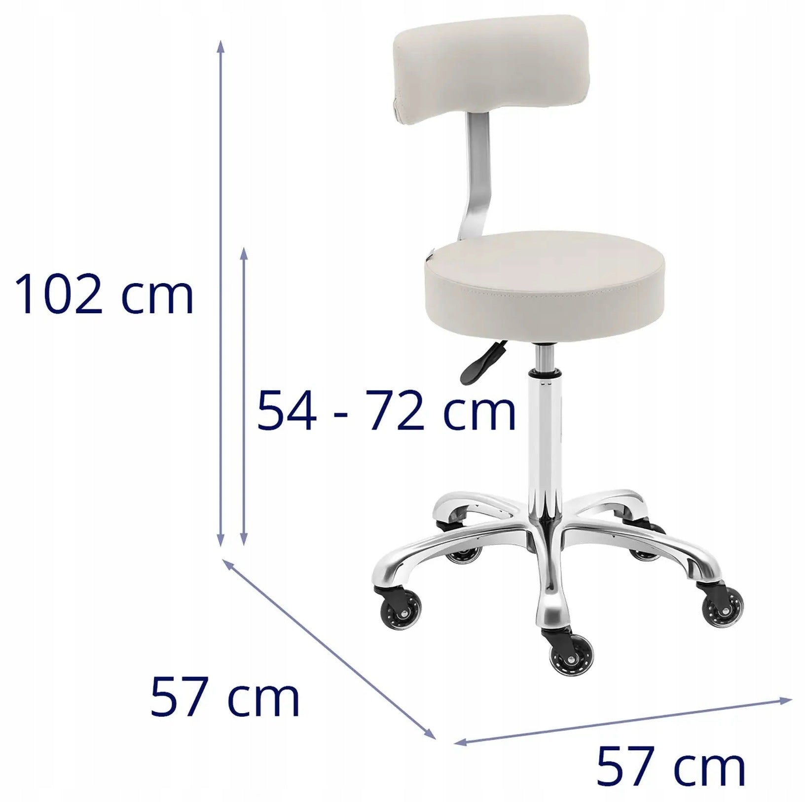 Cosmetic chair 530-710mm beige PHYSA WELLS BEIGE 10040611 Manufacturer code 10040611