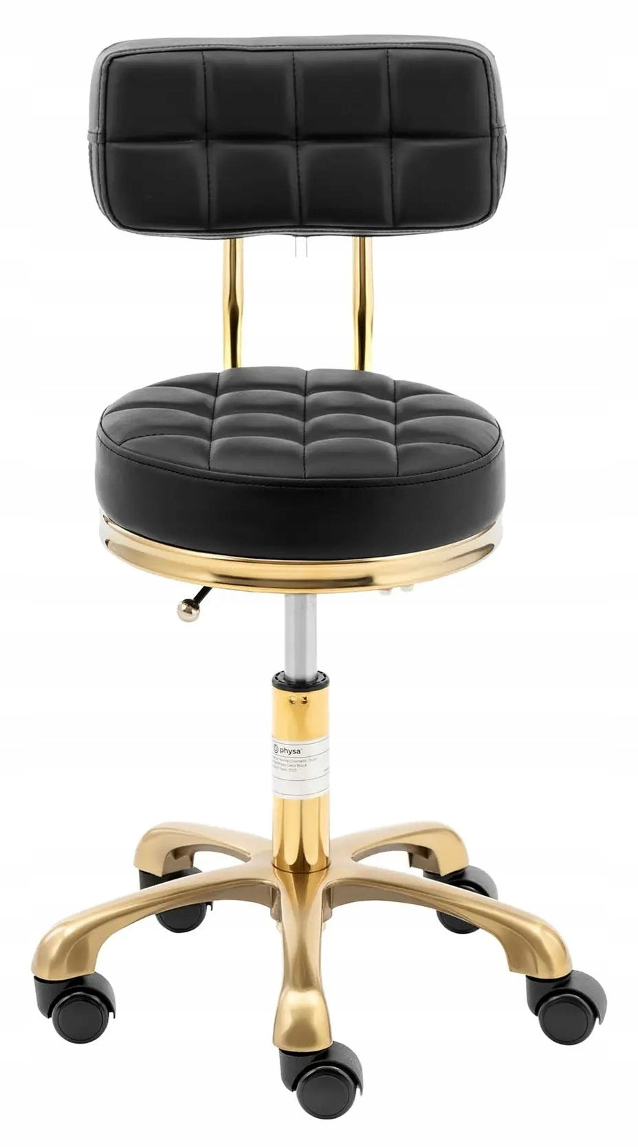 Cosmetic chair on wheels 47-61cm PHYSA GELA BLACK 10040691 Brand Physa