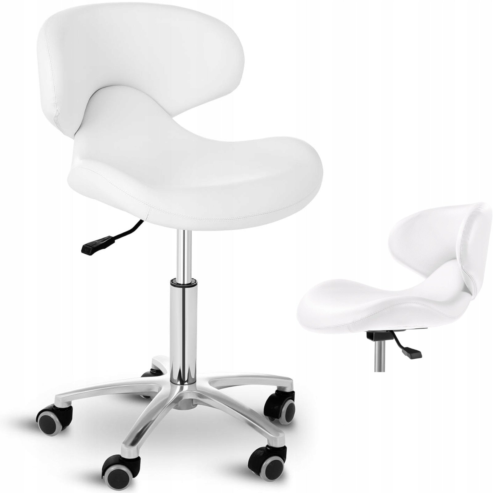 Cosmetic chair on wheels Physa ANDRIA - white