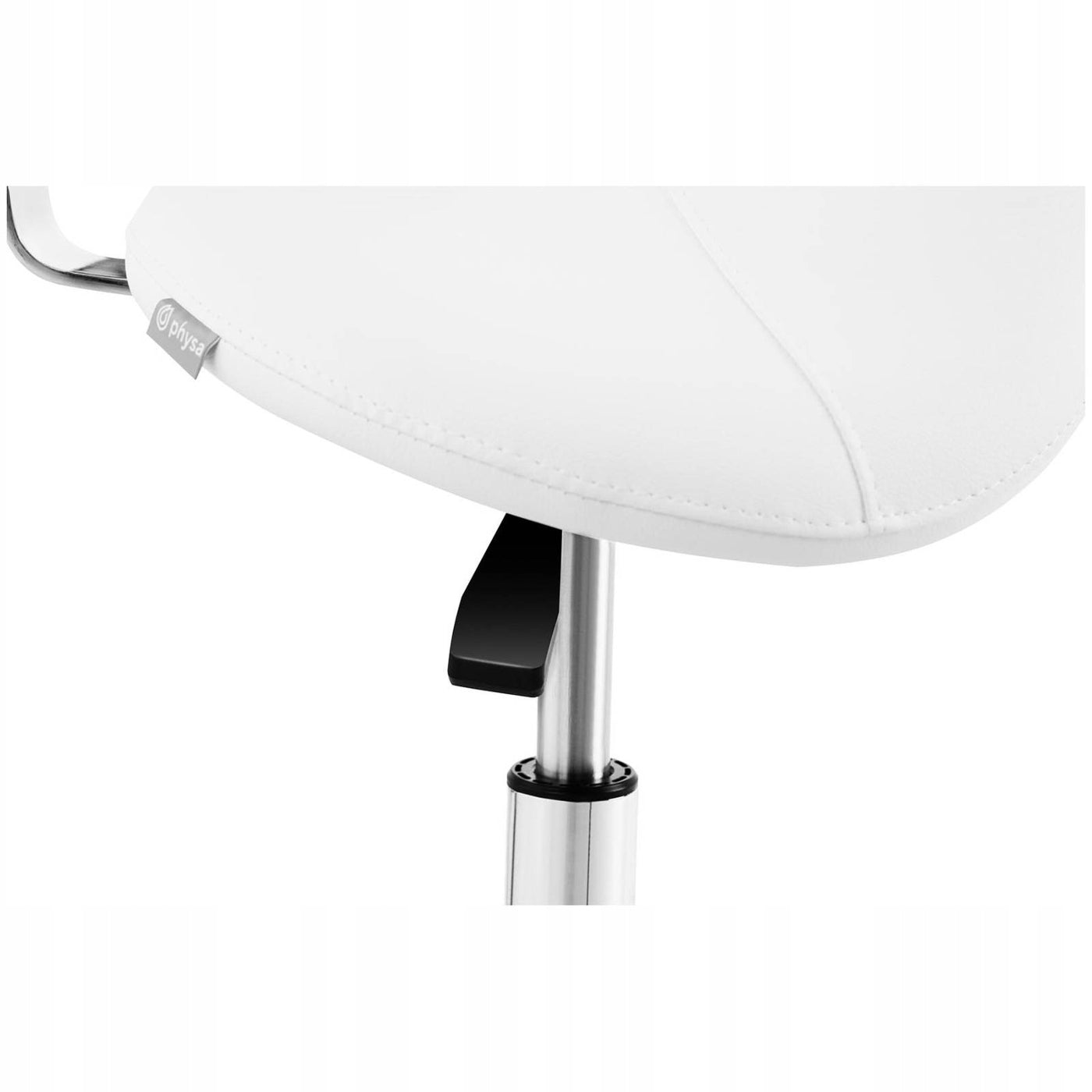 Cosmetic chair with backrest Physa HAMBURG WHITE Seat width 36 cm