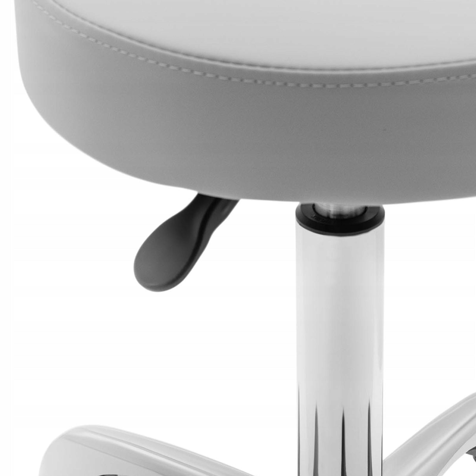 Cosmetic chair with swivel backrest 360° on wheels dark grey Product weight with unit packaging 10.88 kg