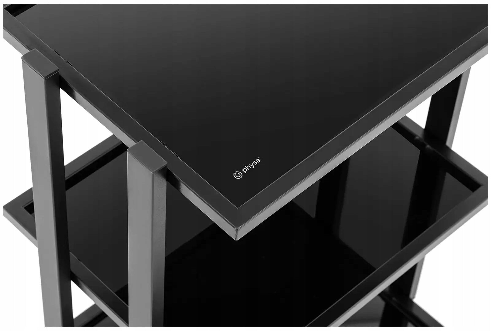 Cosmetic helper 3 glass shelves max. 60kg black PHYSA PHYSA CT-15 Color black