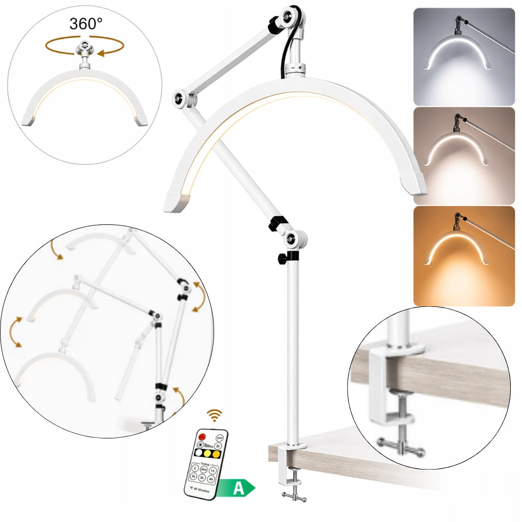 Cosmetic lamp Moon arch for eyelash extension led shadowless screwed