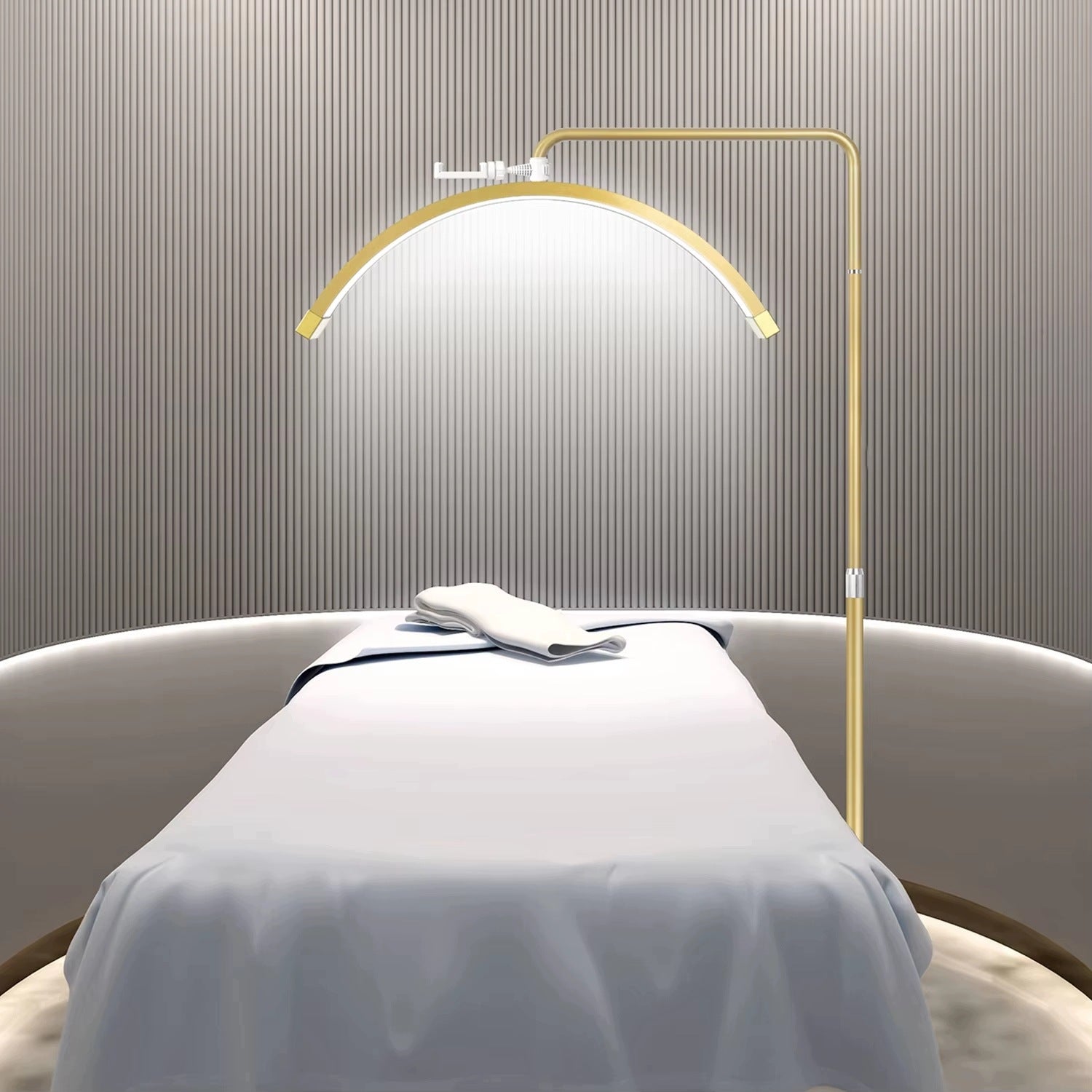 Cosmetic lamp moon floor LED 36 W gold adjustable Brand TePe