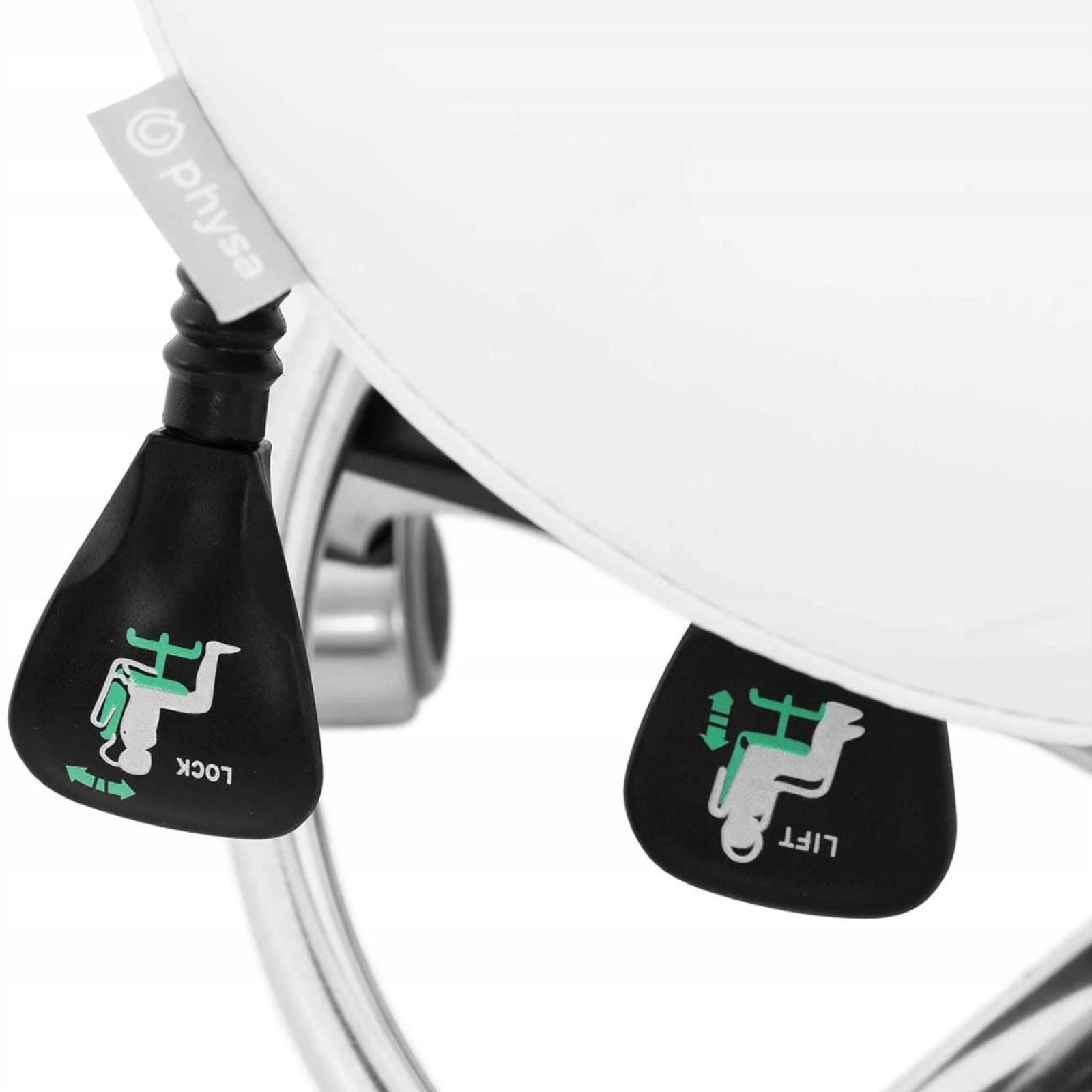 Cosmetic saddle chair with armrest backrest adjustable WUPPERTA Brand Physa
