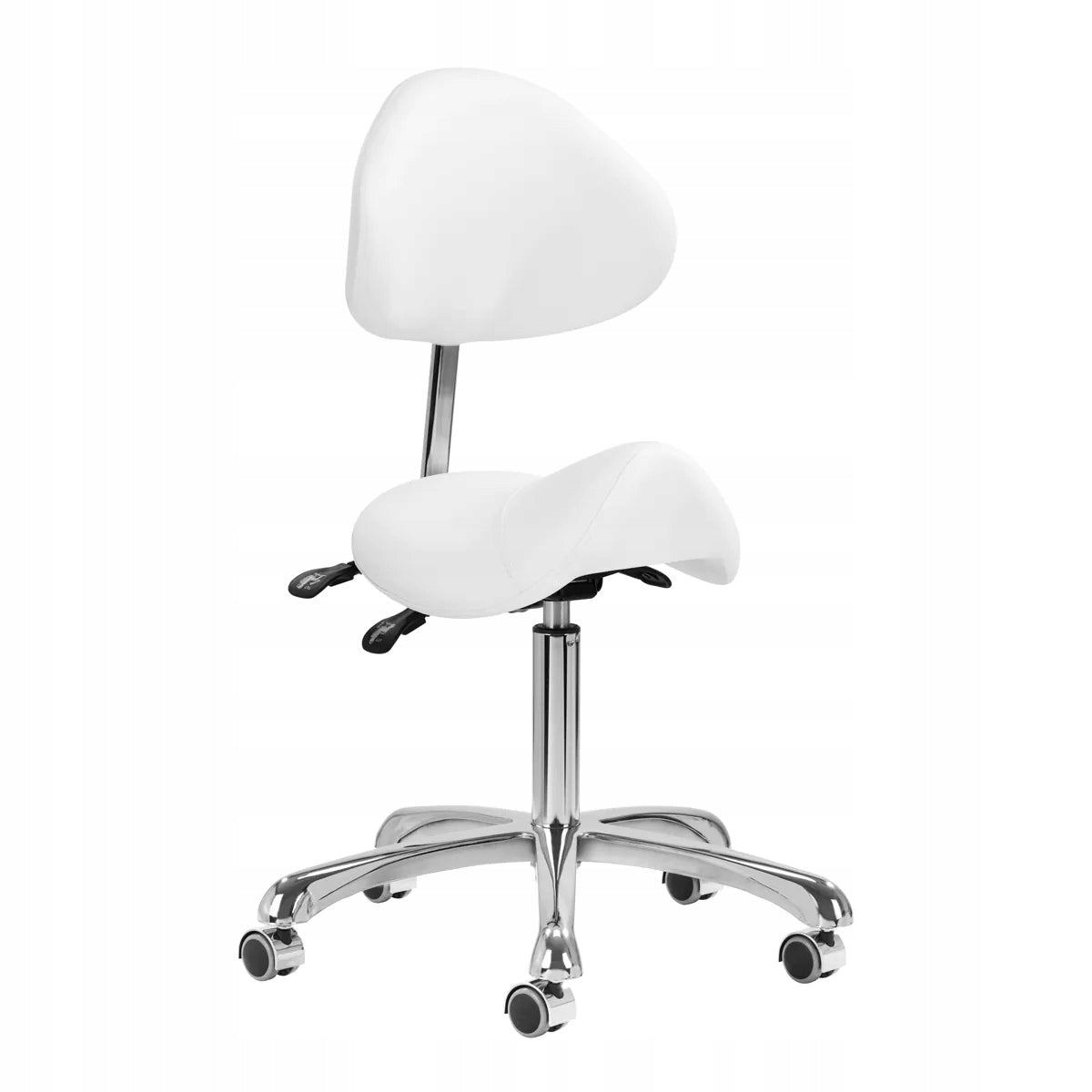 Cosmetic stool Giovanni hairdresser stool white
