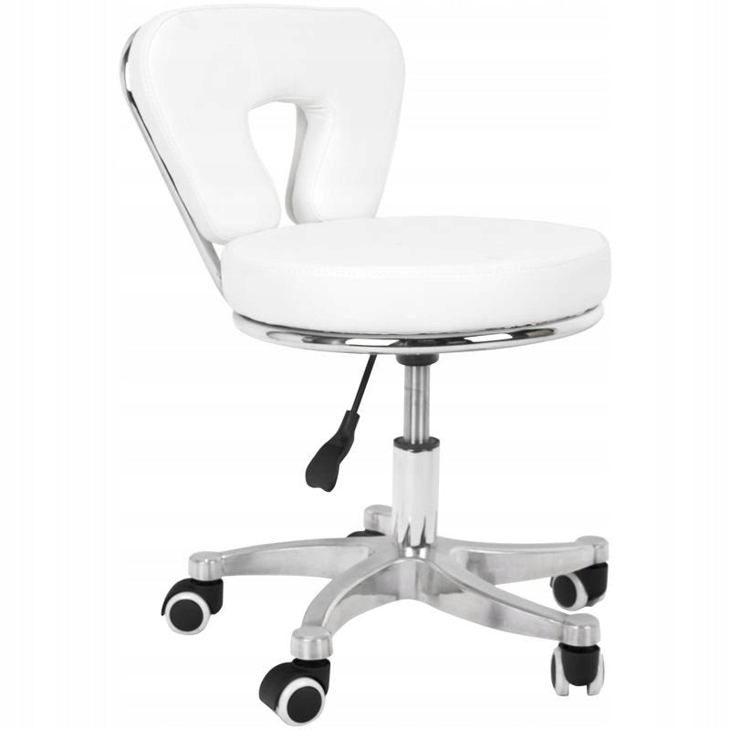 Cosmetic stool for pedicure 9266 white Model 9266
