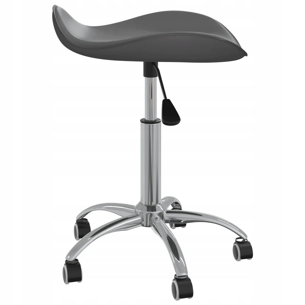 Cosmetic stool grey 44x44x46-57 cm-turn, wheels Upholstery color gray