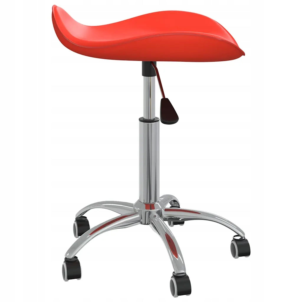 Cosmetic stool, red, faux leather Upholstery color red