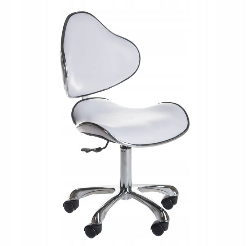 Cosmetic stool with backrest BD-9933 White
