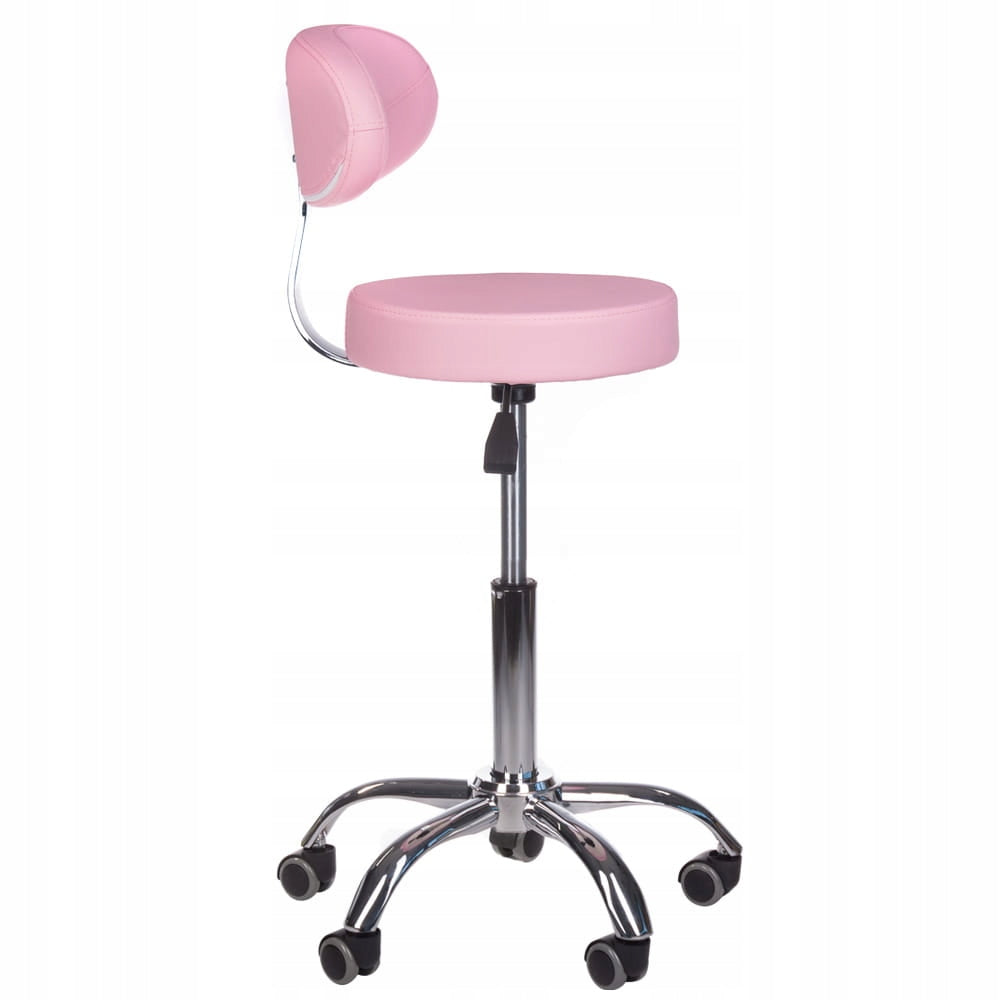 Cosmetic stool with backrest BD-9934 pink Brand Beauty System