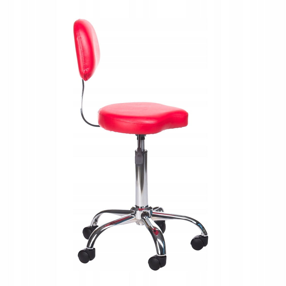 Cosmetic stool with backrest BH-7268 Red Brand Beauty System