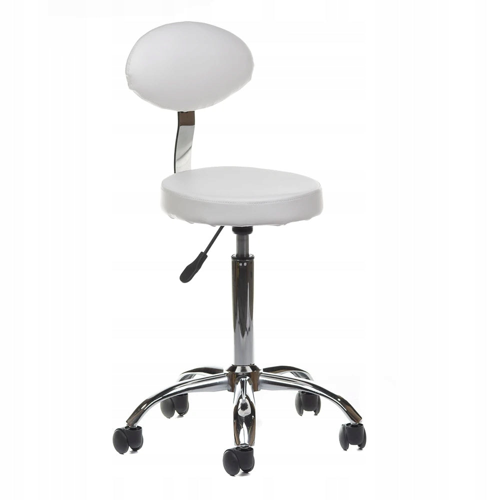 Cosmetic stool with backrest BH-7289 White