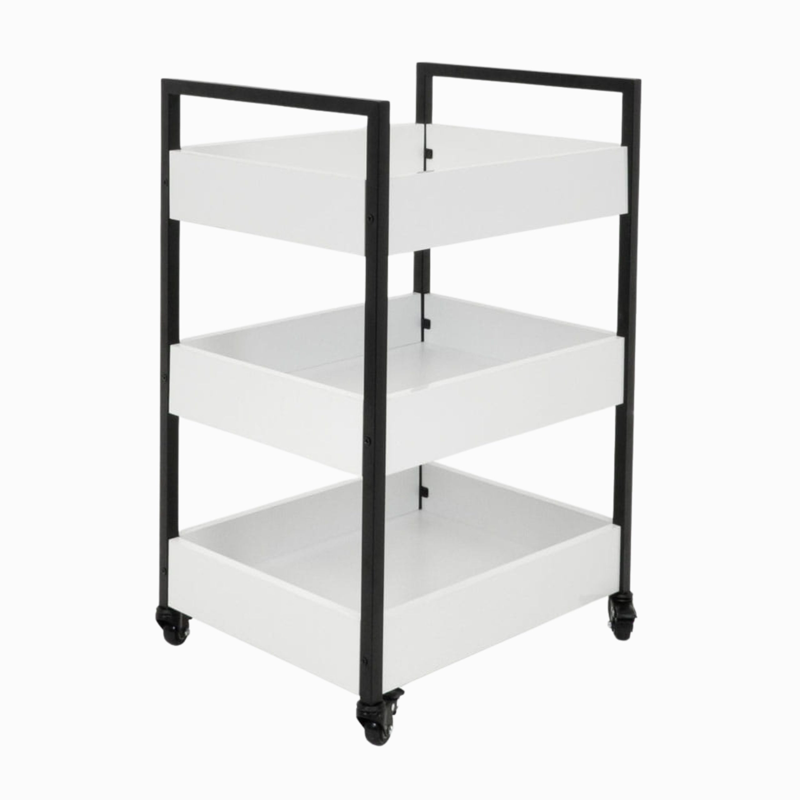 Cosmetic table bookcase hairdresser helper trolley for living room on wheels