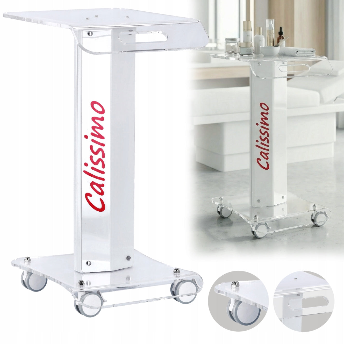 Cosmetic table for cosmetic device mobile helper SPA trolley