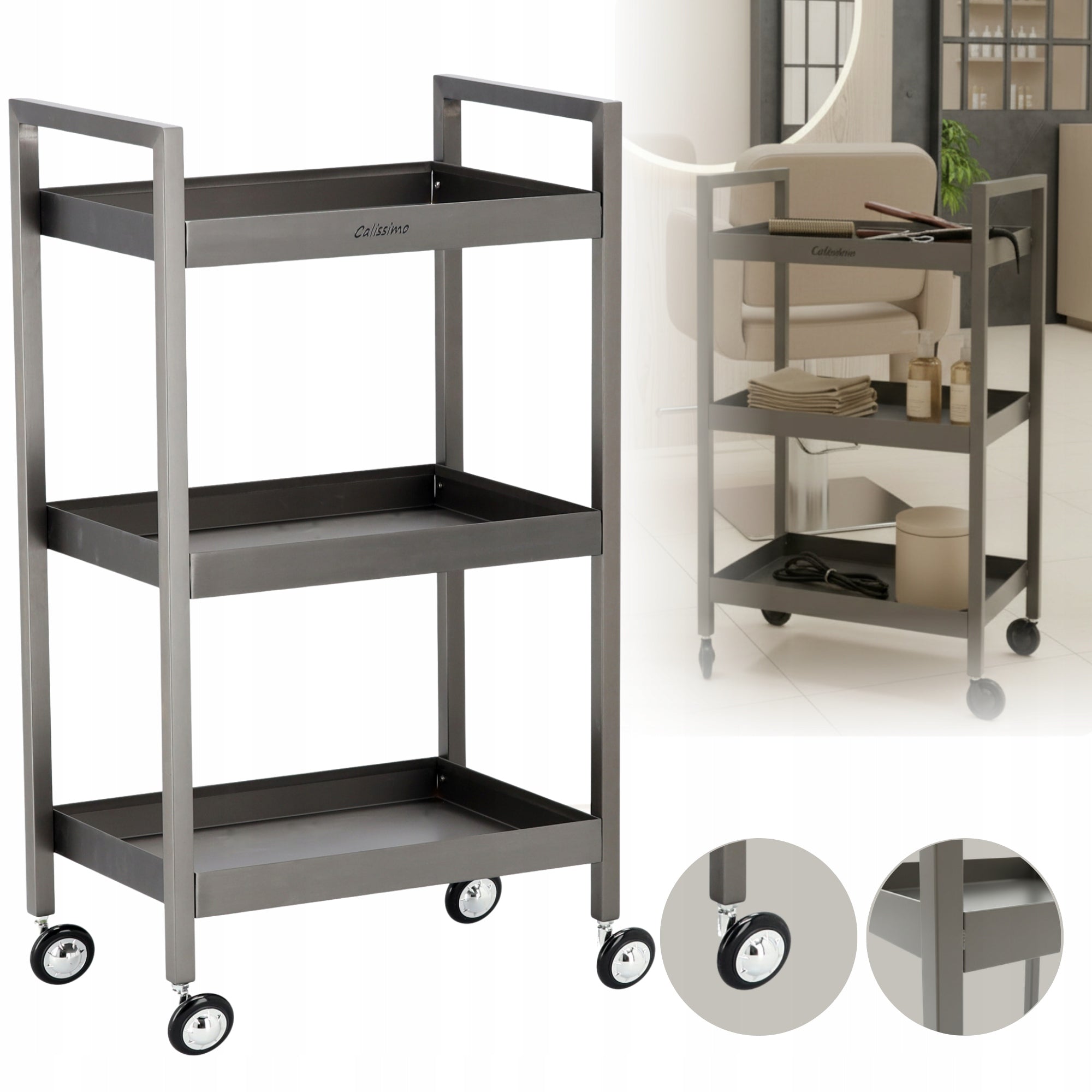 Cosmetic table for cosmetic device mobile helper SPA trolley