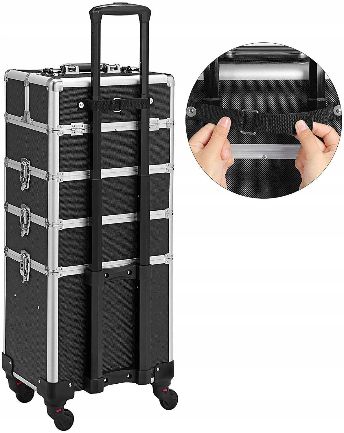 Cosmetic trolley Songmics black with wheels professional Brand Songmics
