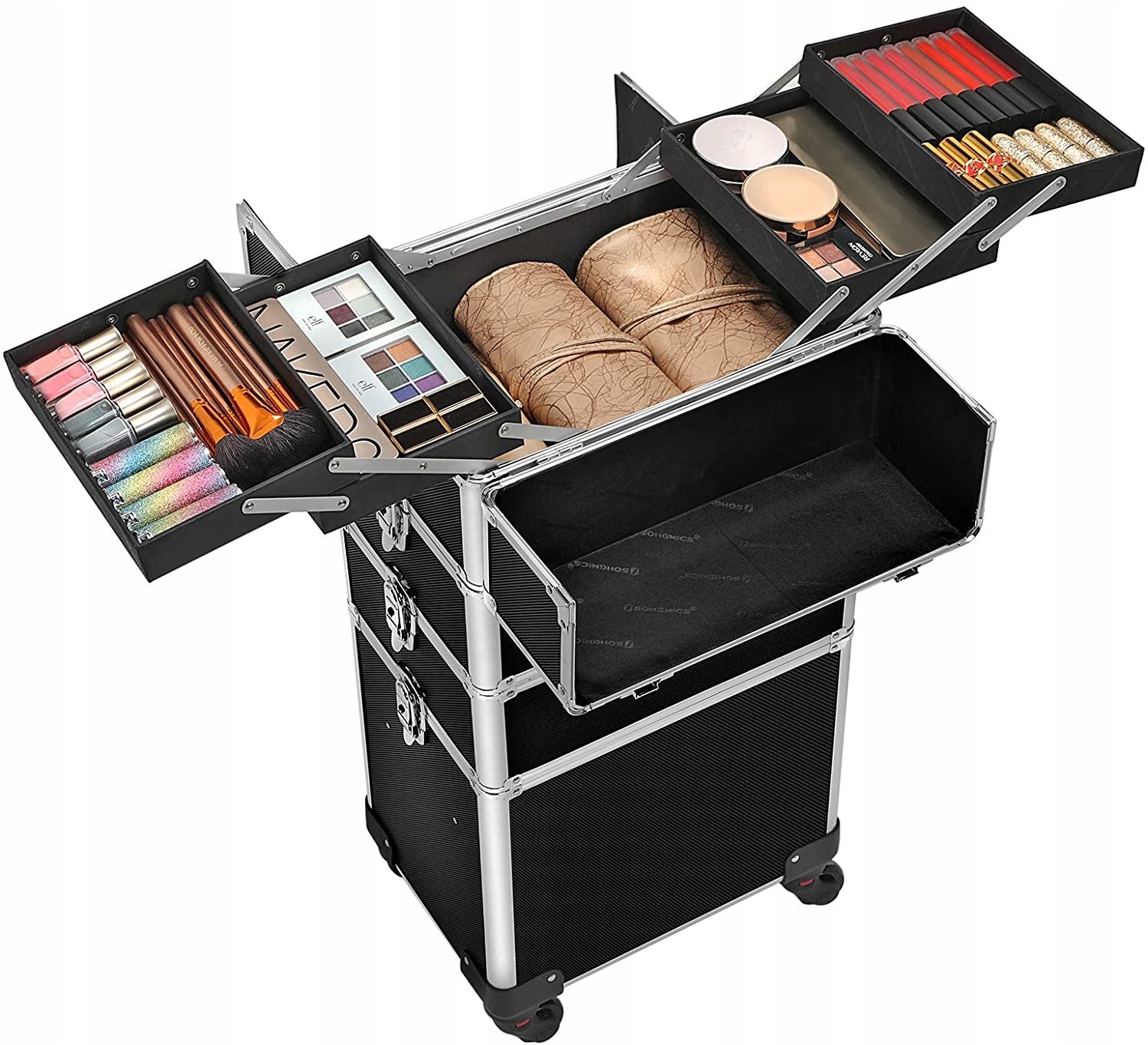 Cosmetic trolley Songmics black with wheels professional Manufacturer code JHZ11BK