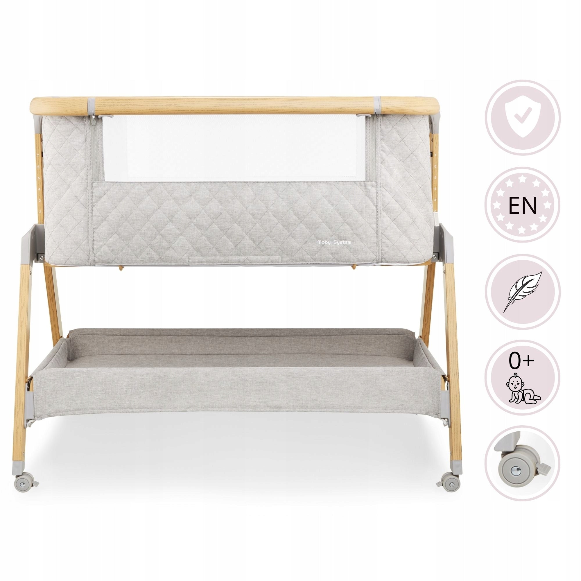 Cot Delivery Tourist Wooden With Shelf Folding Compact 3in1 Manufacturer code ŁÓŻECZKO DZIECIĘCE TURYSTYCZNE 3w1