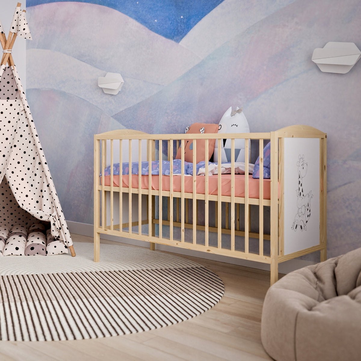 Cot FAIRY TALE PINE B/SZ Manufacturer code BAJKA