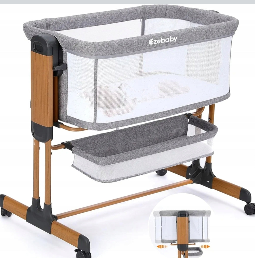 Cot Infant Extra bed 3in1 adjustable 7height with cradle Ezebaby