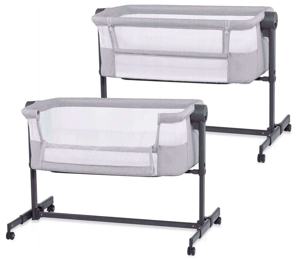Cot KINDERKRAFT Nestee Up 2 Light Grey Brand Kinderkraft