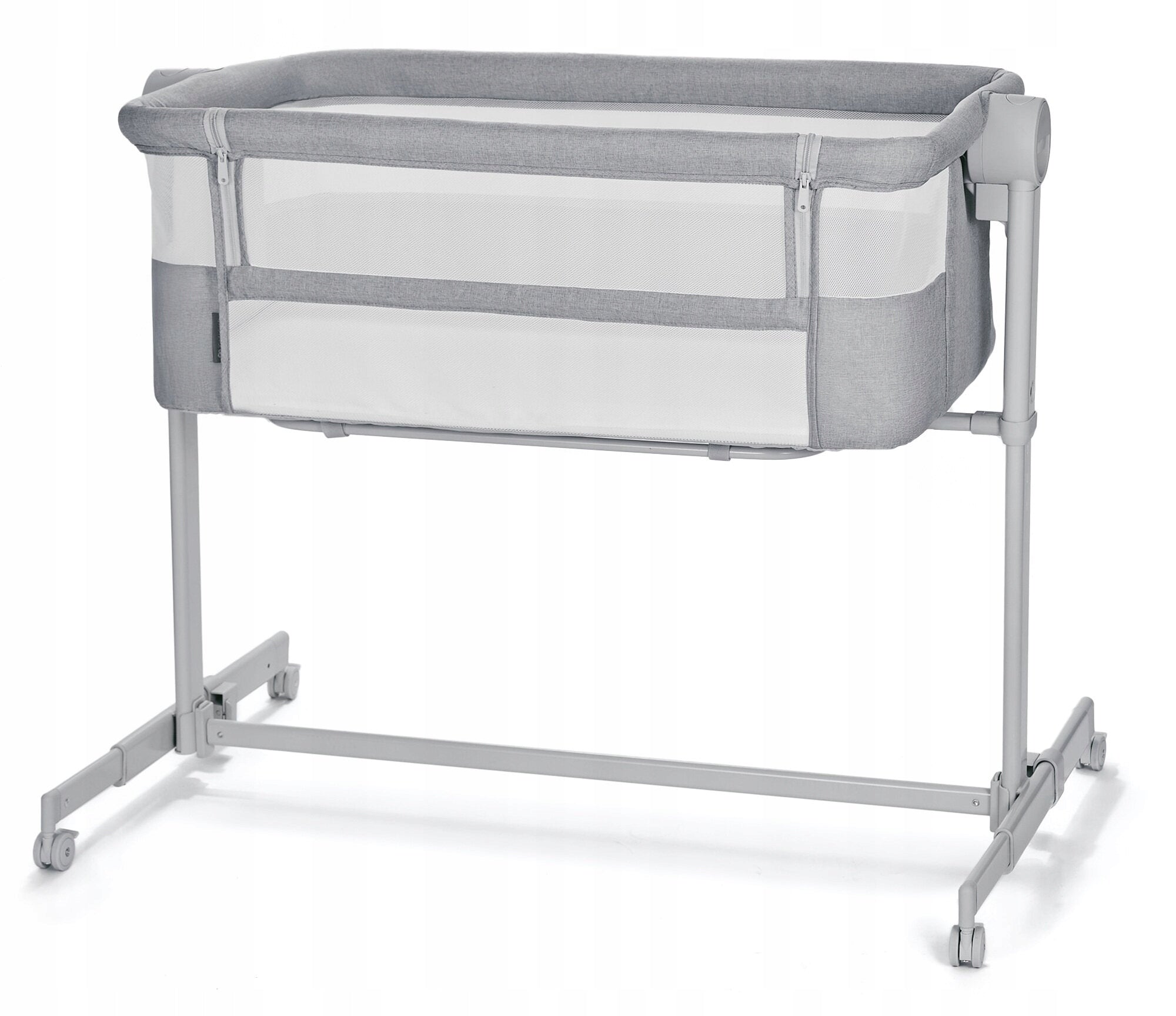 Cot KINDERKRAFT Nestee Up 2 Light Grey Color gray
