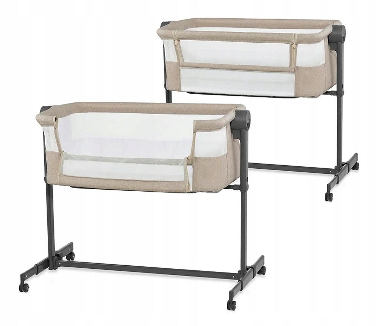 Cot Kinderkraft 2in1 Nestee Up 2 beige, tilt adjustment Manufacturer code 5902533924530