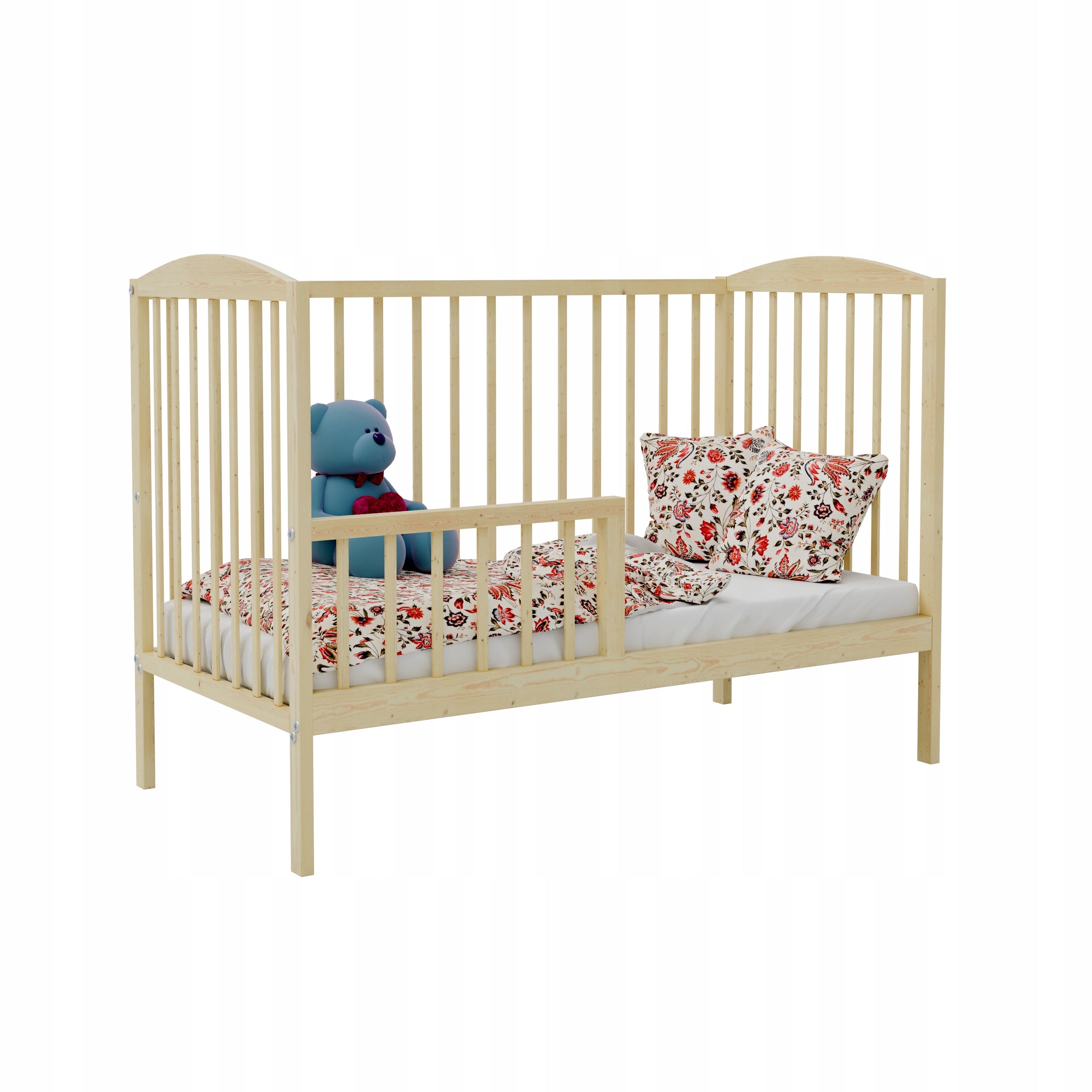 Cot OLA SOSNA b/sz couch with barrier 120x60 cm Manufacturer code OLA