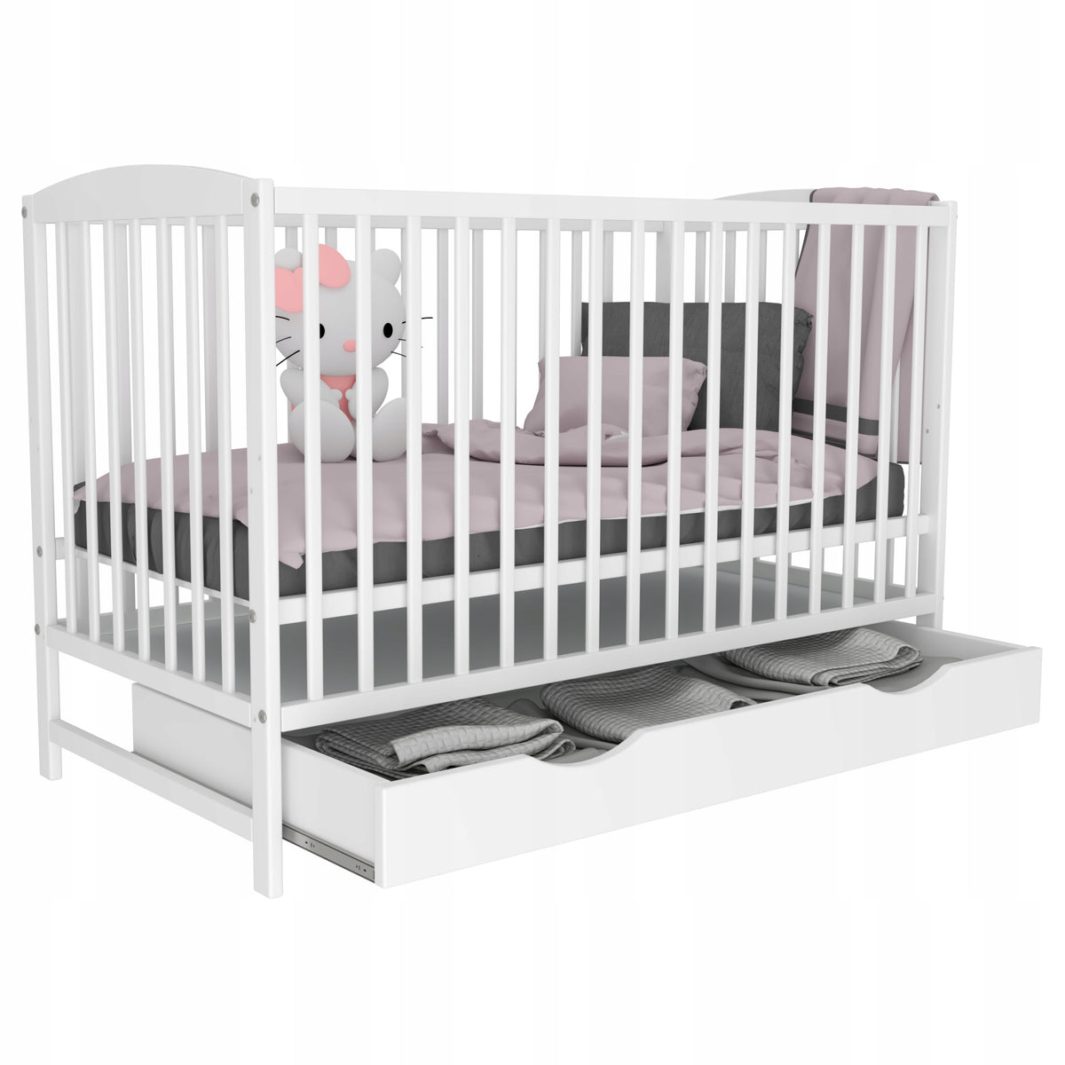 Cot drawer OLA WHITE 120x60