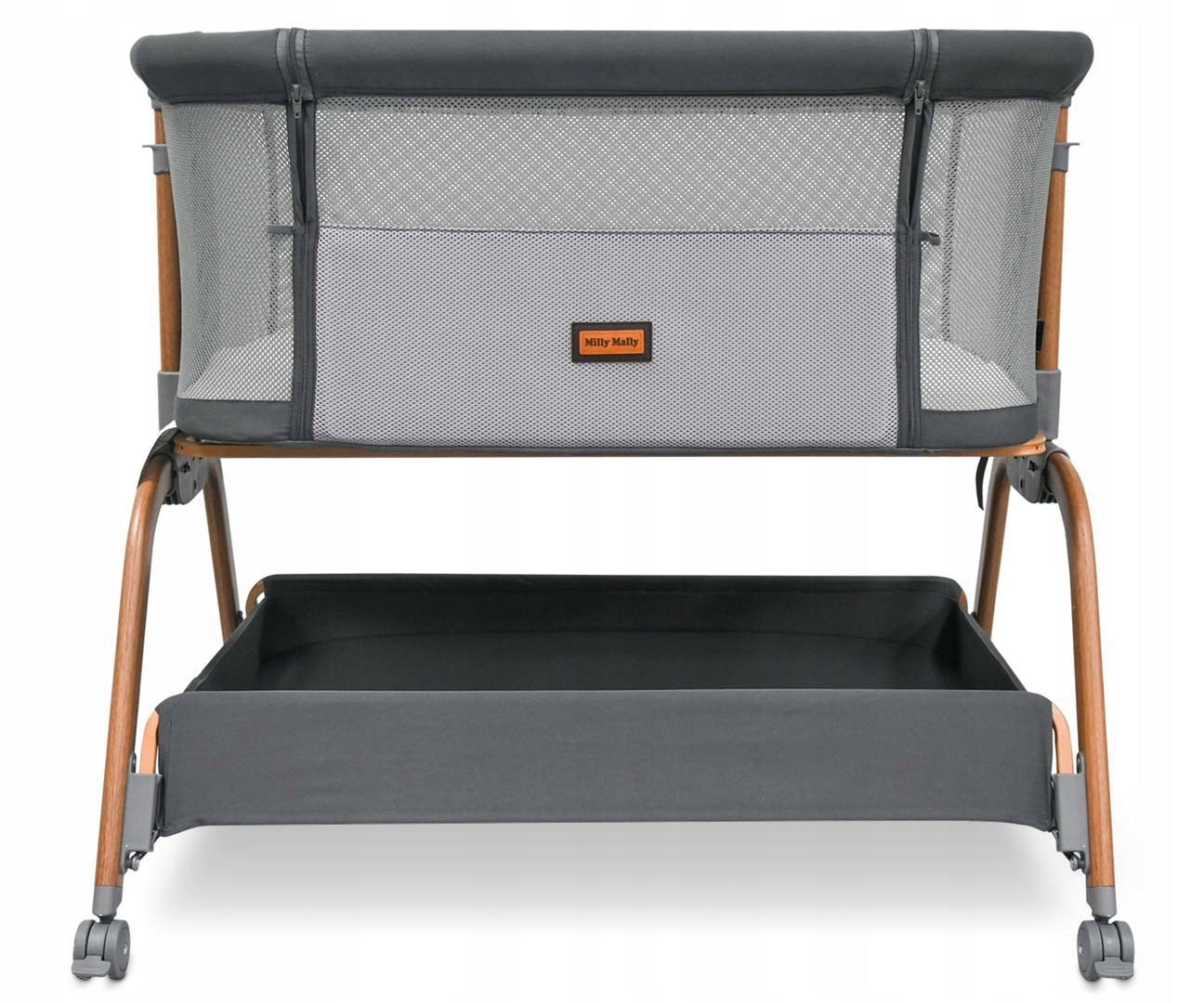 Cot freestanding tourist cradle Nino Milly Mally grey Color gray