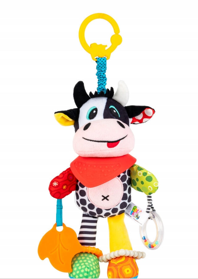 Cot stroller pendant with Cow Klara, for children 0m+, Balibazoo Brand Balibazoo