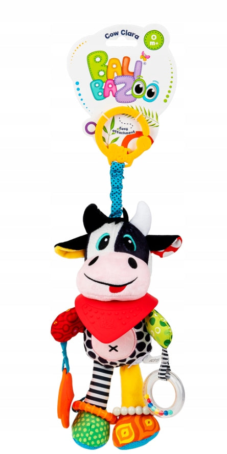 Cot stroller pendant with Cow Klara, for children 0m+, Balibazoo