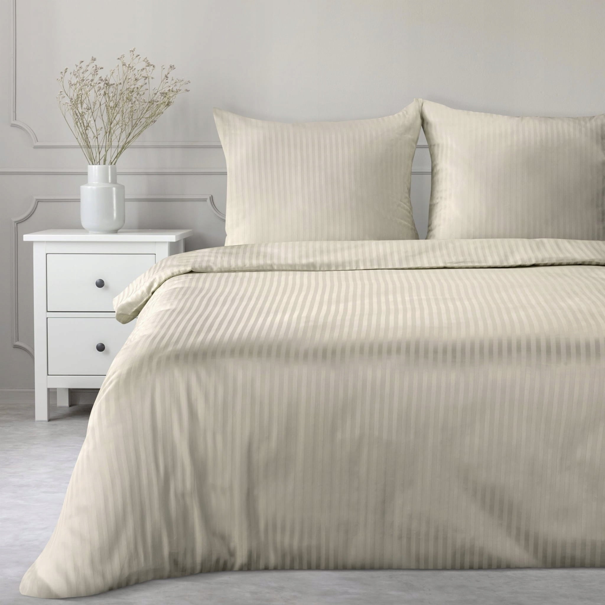 Cotton Bedding Ribbed 200x220 VERA beige Set Eurofirany Hotel Manufacturer code 452593