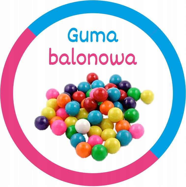 Cotton Candy BALLOON GUM 1kg Pink-Blue 2-Color for Machine Manufacturer code ADMAJ-CUKIER-1KG-DOYPACK-GUMA-RÓŻ-NIEB