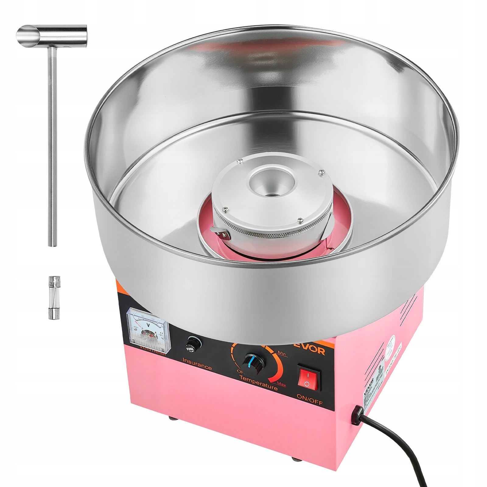 Cotton Candy Machine 1KW Intelligent Overheating Protection Pink Manufacturer code TSXXHMHTJF