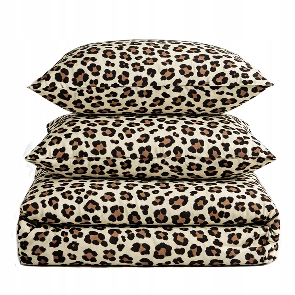 Cotton bedding 160x200 +covers natural cotton leopard spotted fashionable