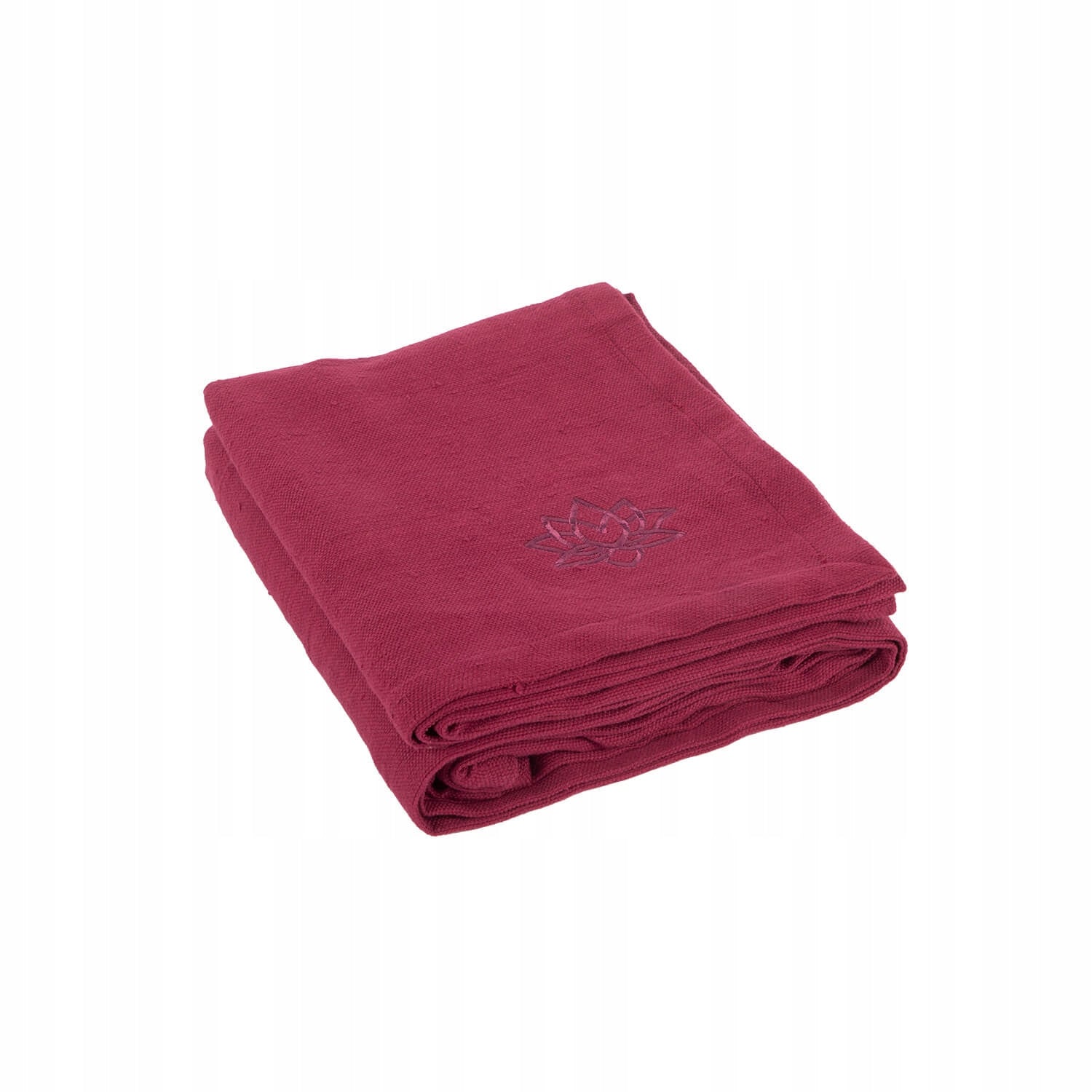 Cotton blanket for yoga Bodhi Nidra 150 x 200 cm - burgundy 100% cotton