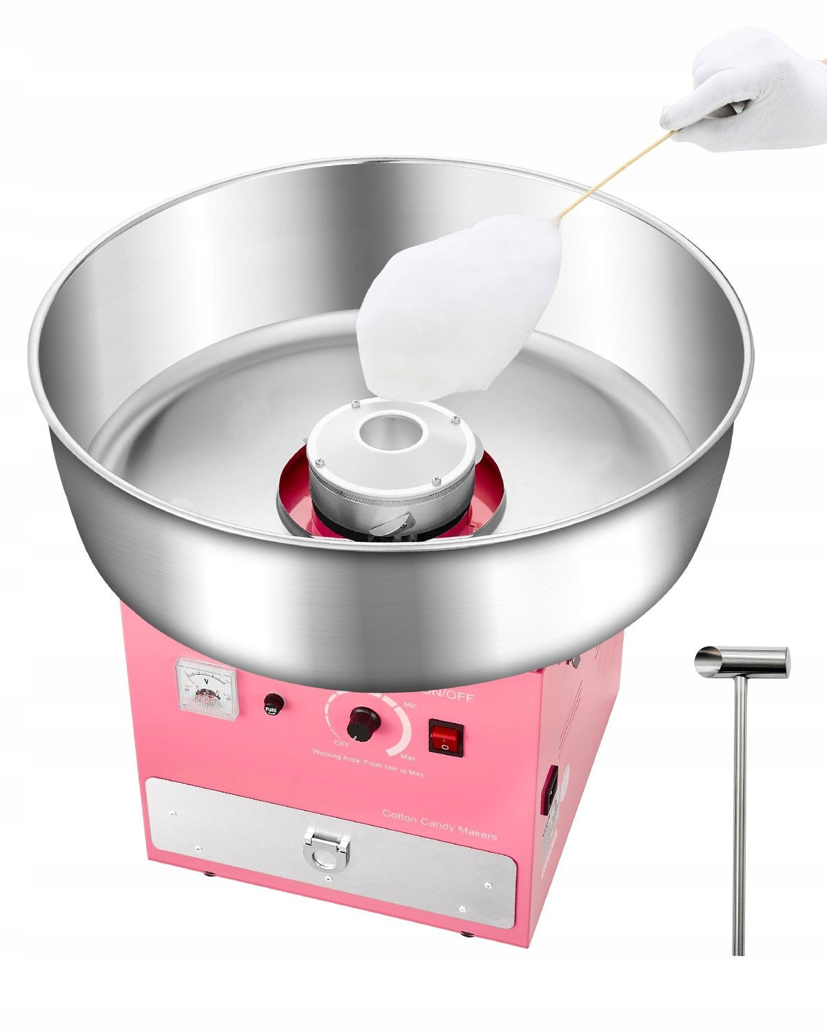 Cotton candy machine PRO 1000 W bowl 52 cm Reg. Temperature