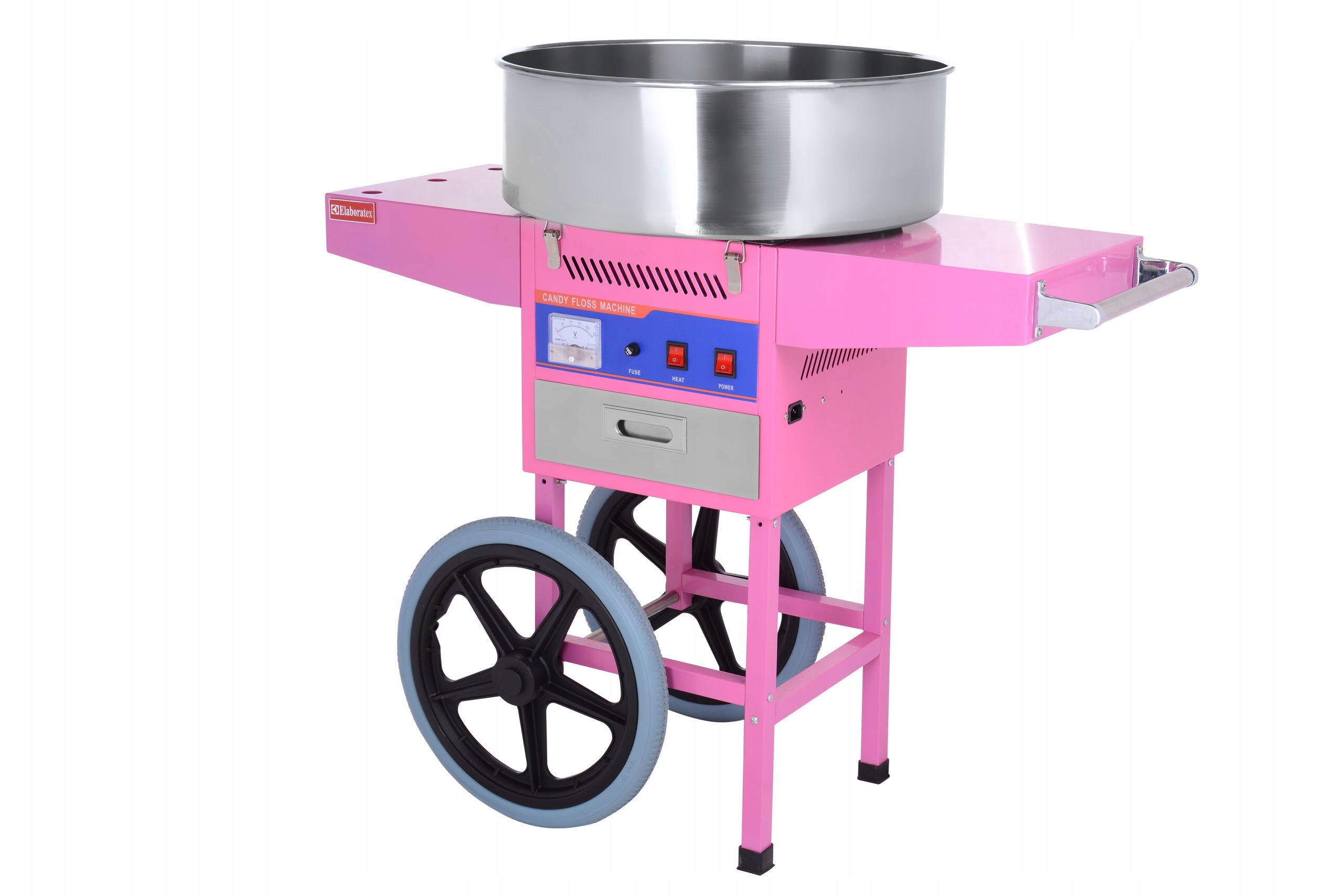 Cotton candy machine with trolley + Freebie Packaging status original