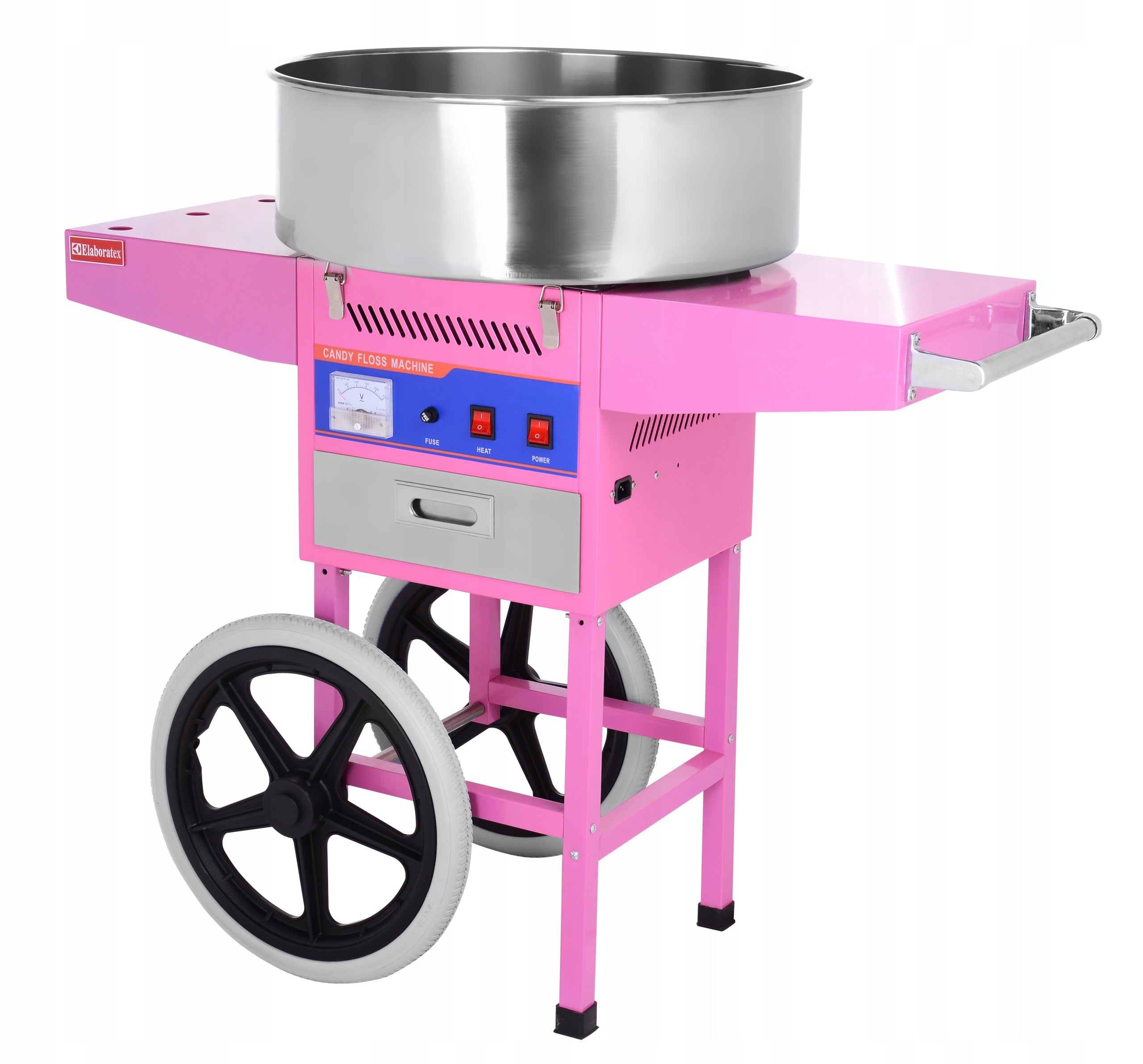 Cotton candy machine with trolley + Freebie