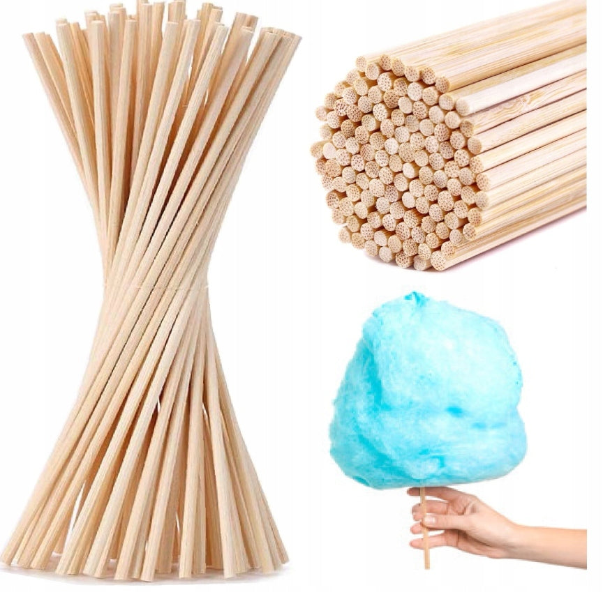 Cotton candy sticks 45cm 100PCS Round Safe Sticks ATEST PZH Packaging status original