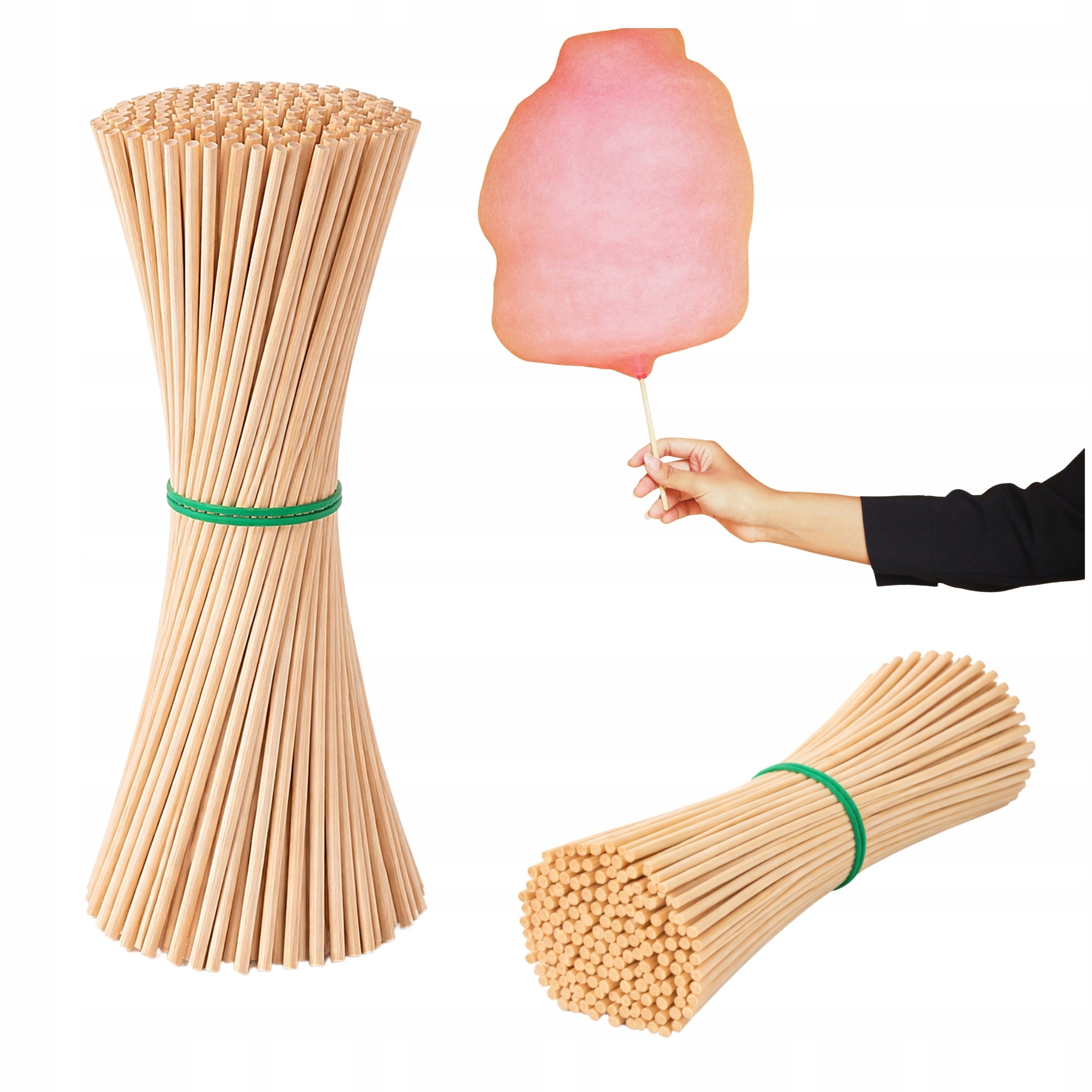 Cotton candy sticks 45cm 100PCS Round Safe Sticks ATEST PZH