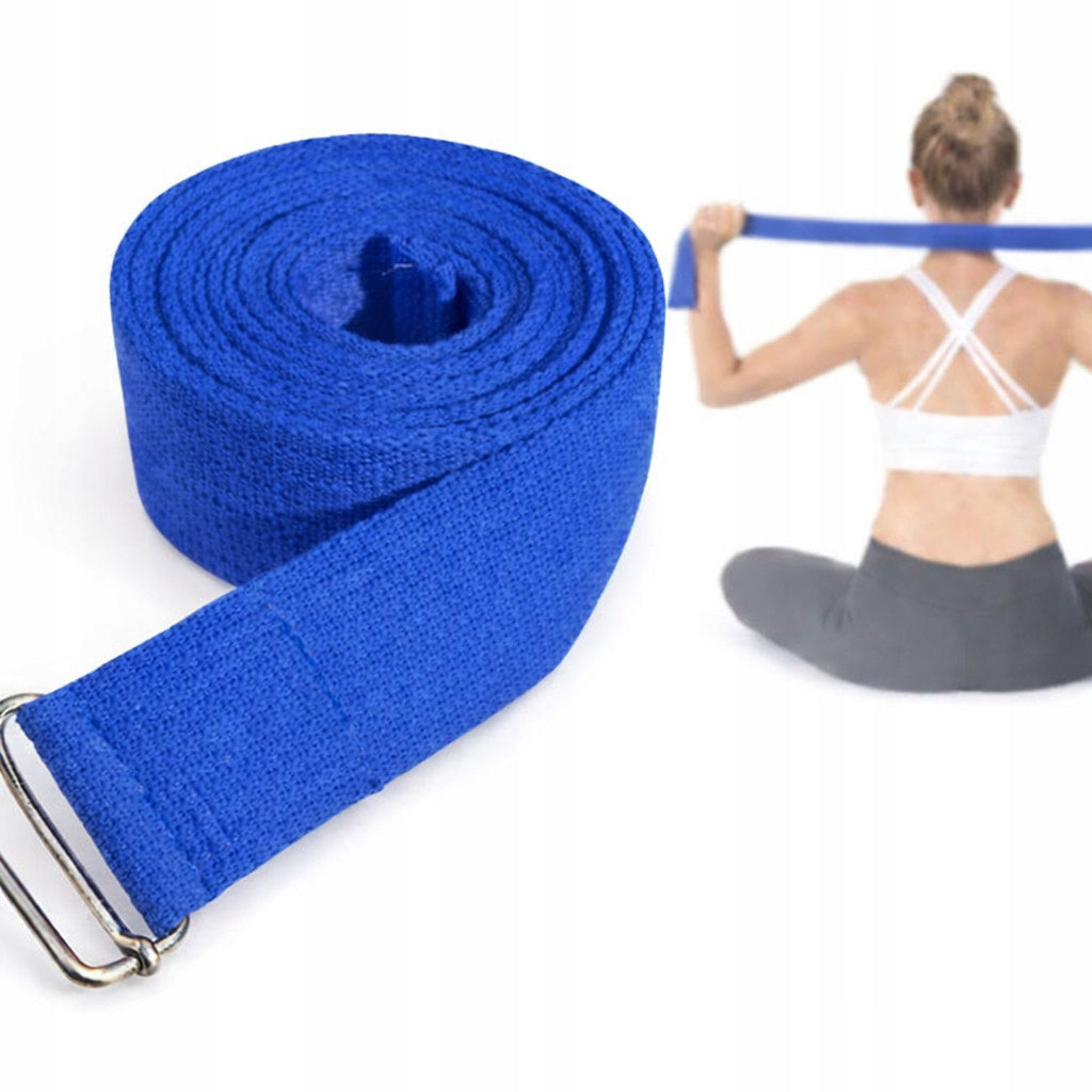 Cotton yoga strap 4cm x 2,8m | Strong for exercise and stretching